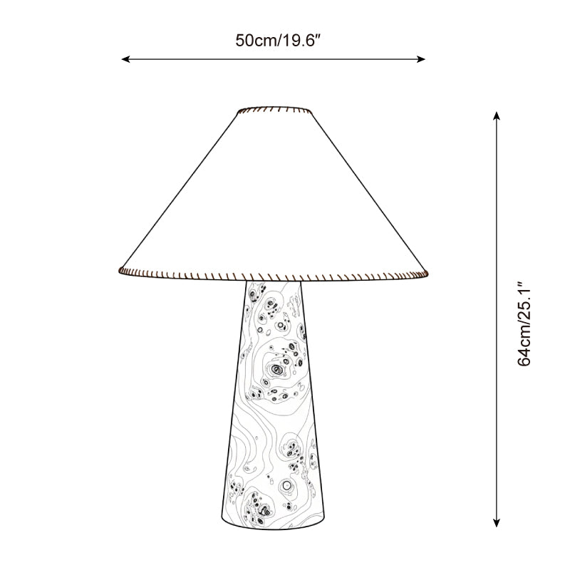Terienena lampada da tavolo