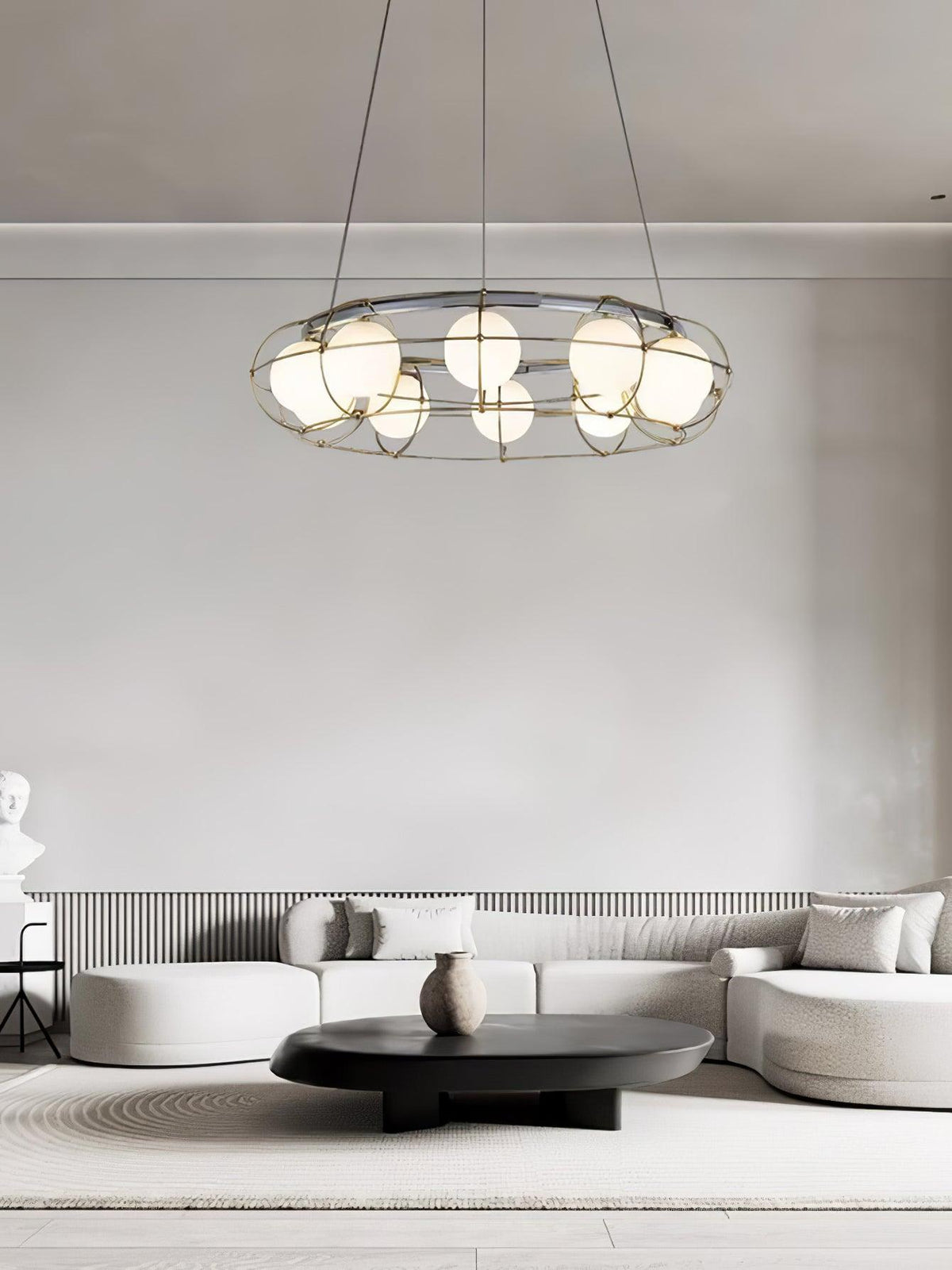 Velinissa lampadario in vetro moderno