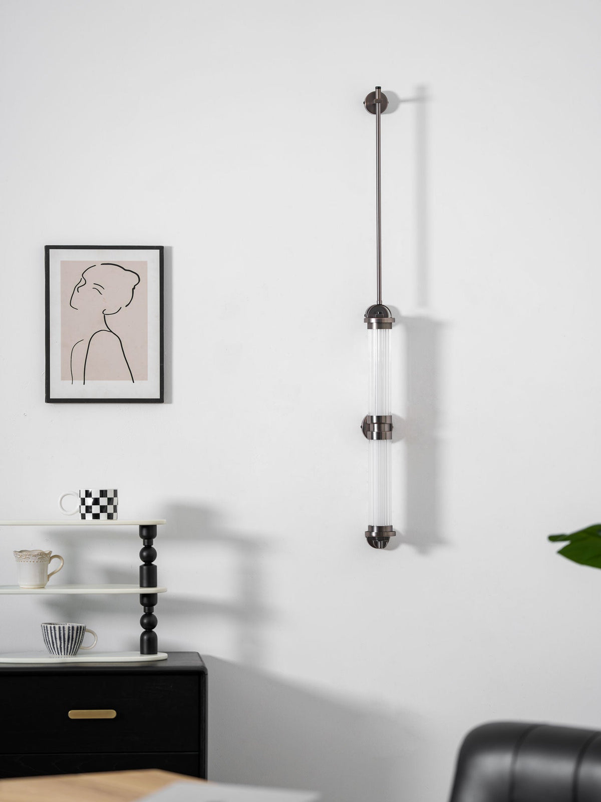 Eirirella applique in vetro verticale stile nordico