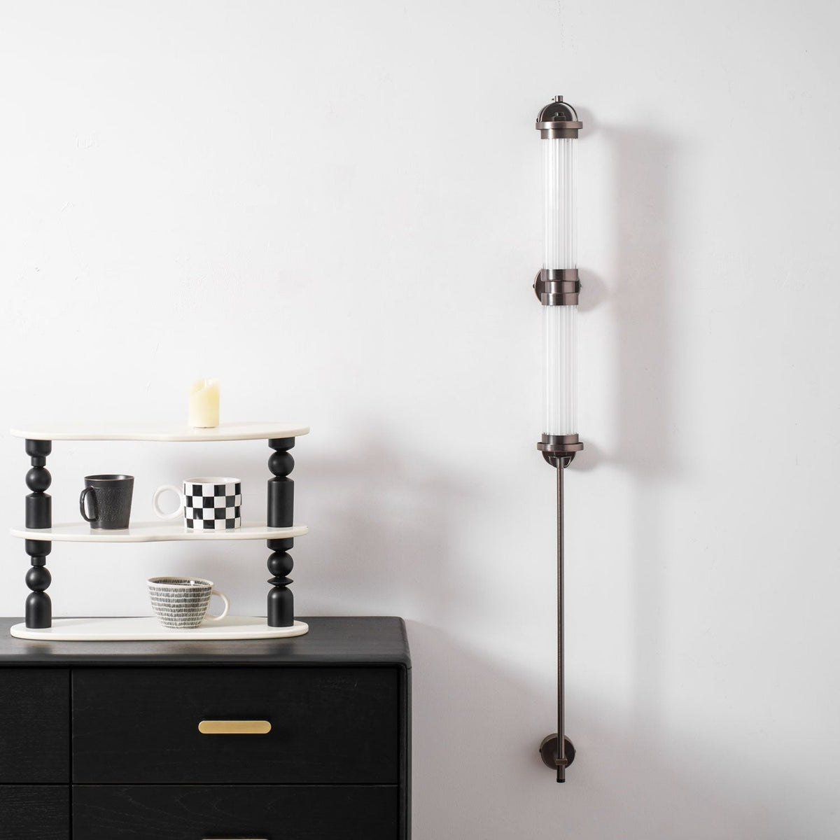 Eirirella applique in vetro verticale stile nordico