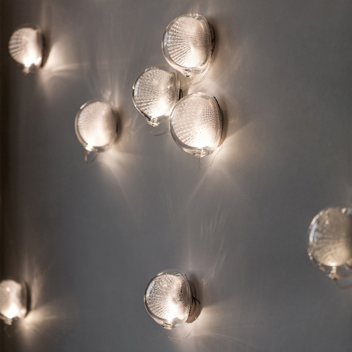 Sostor lampada da parete Premium in vetro Art Nordico e metallo