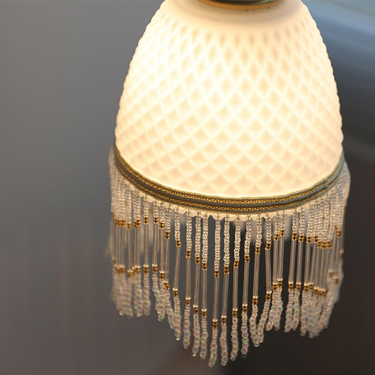 Mesh Tassel lampada a sospensione in vetro