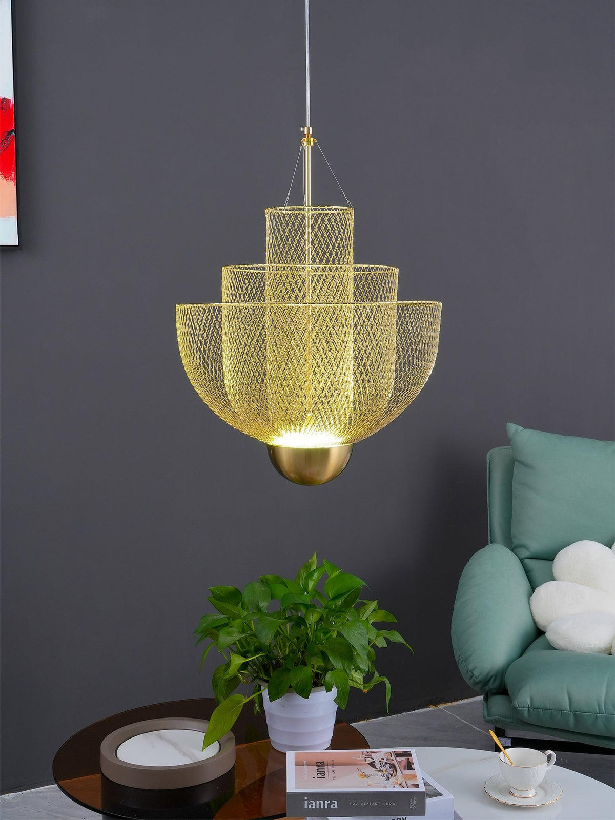 Terielissa lampadario Meshmatics Radiant Wirework