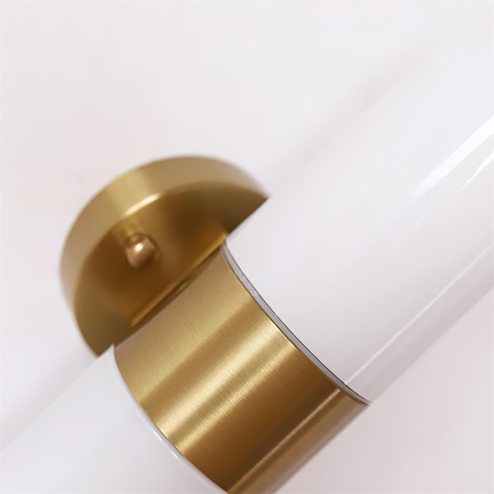 Lampada da parete in metallo e vetro, stile moderno minimalista verticale per camera da letto
