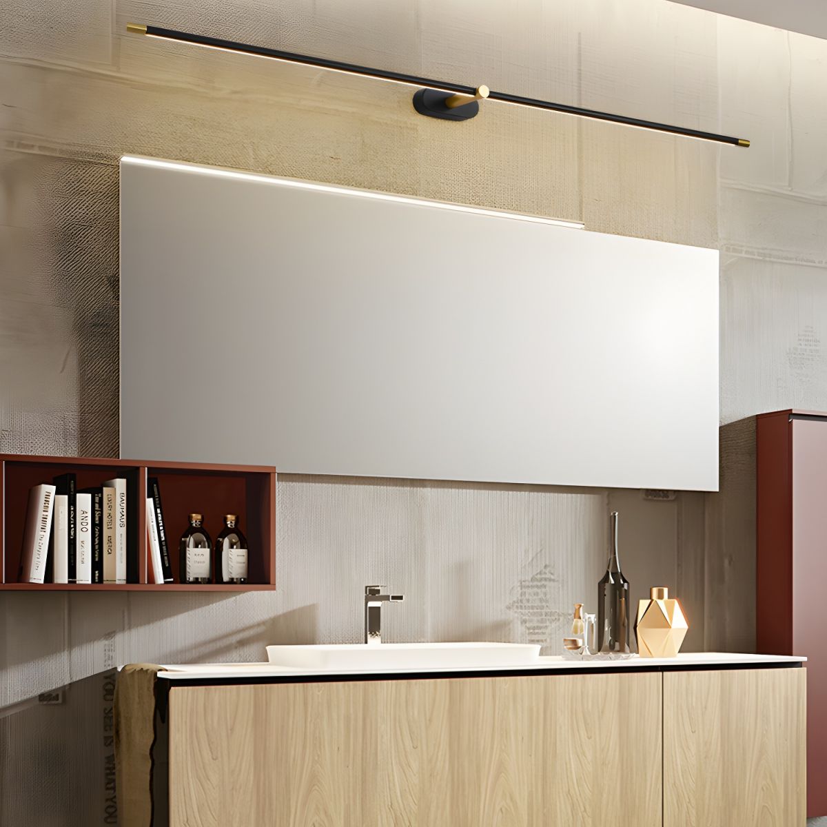 Elairette lampada da parete lineare minimalista