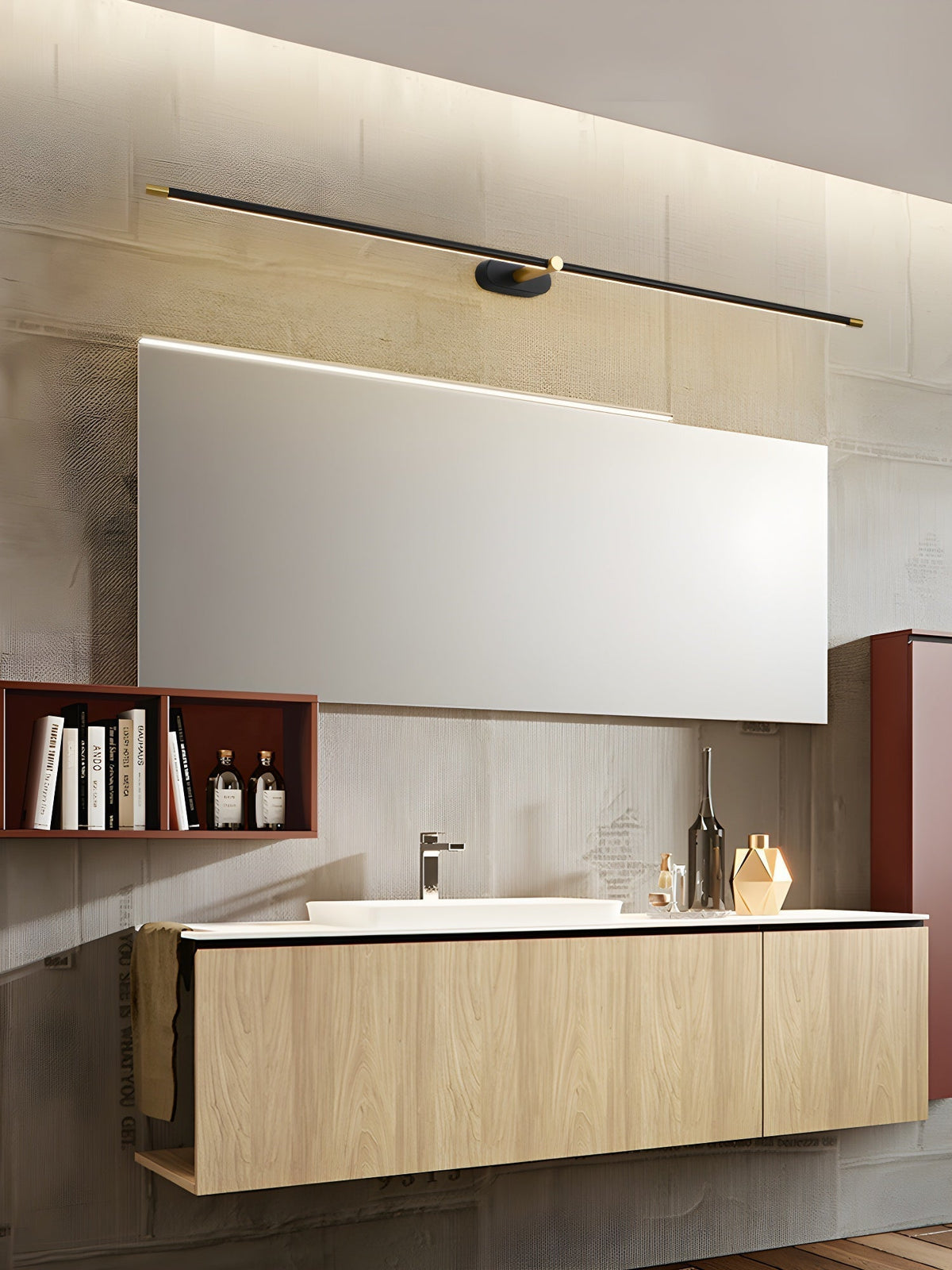Elairette lampada da parete lineare minimalista