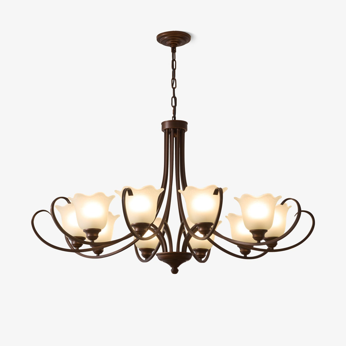 Nydorisra Elegance vintage lampadario in vetro con Motivo Florale floreale
