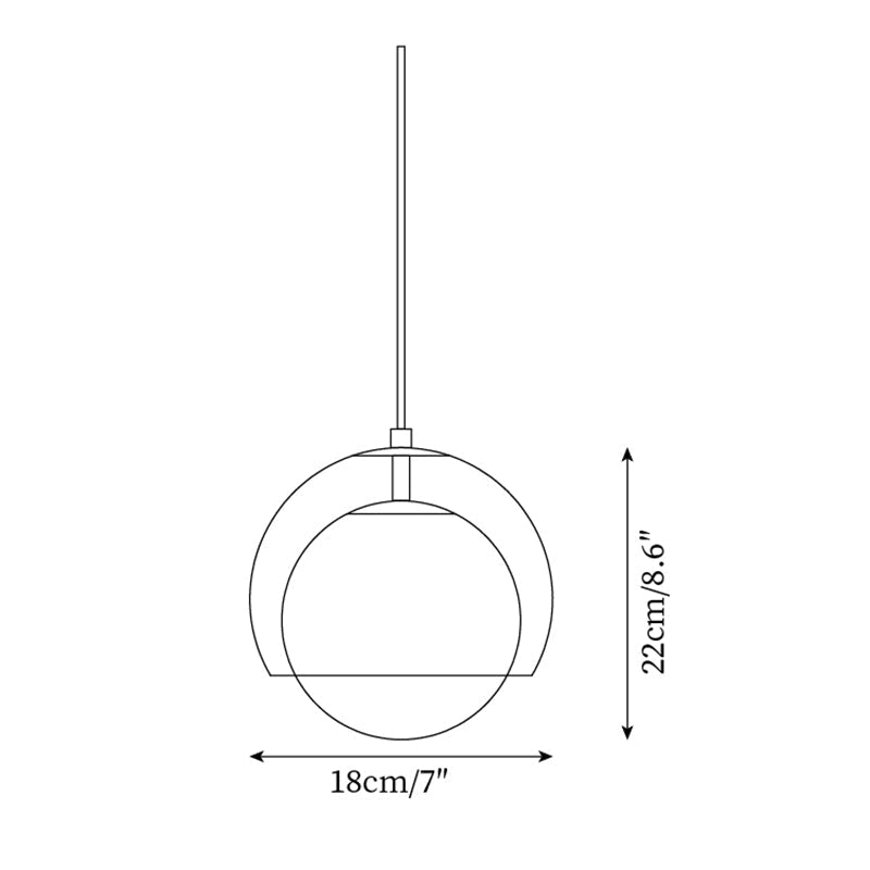Lampada a sospensione Mabel
