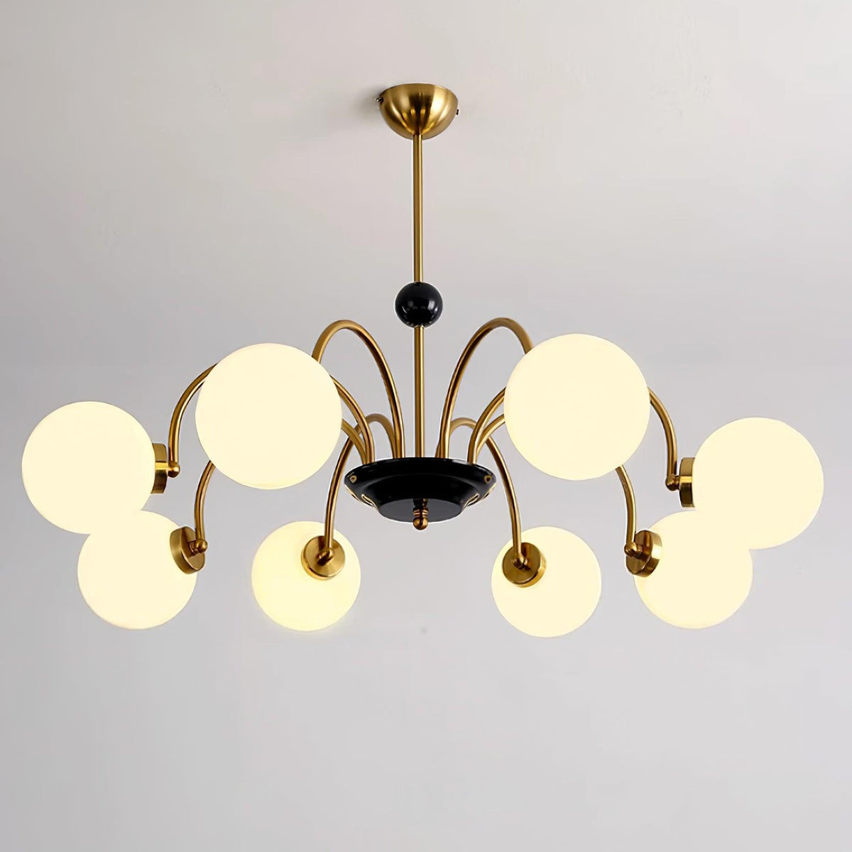 Lampadario Bracci Curvi Ombrelloni Sferici Stile moderno Retro sala da pranzo | Relic Pieces