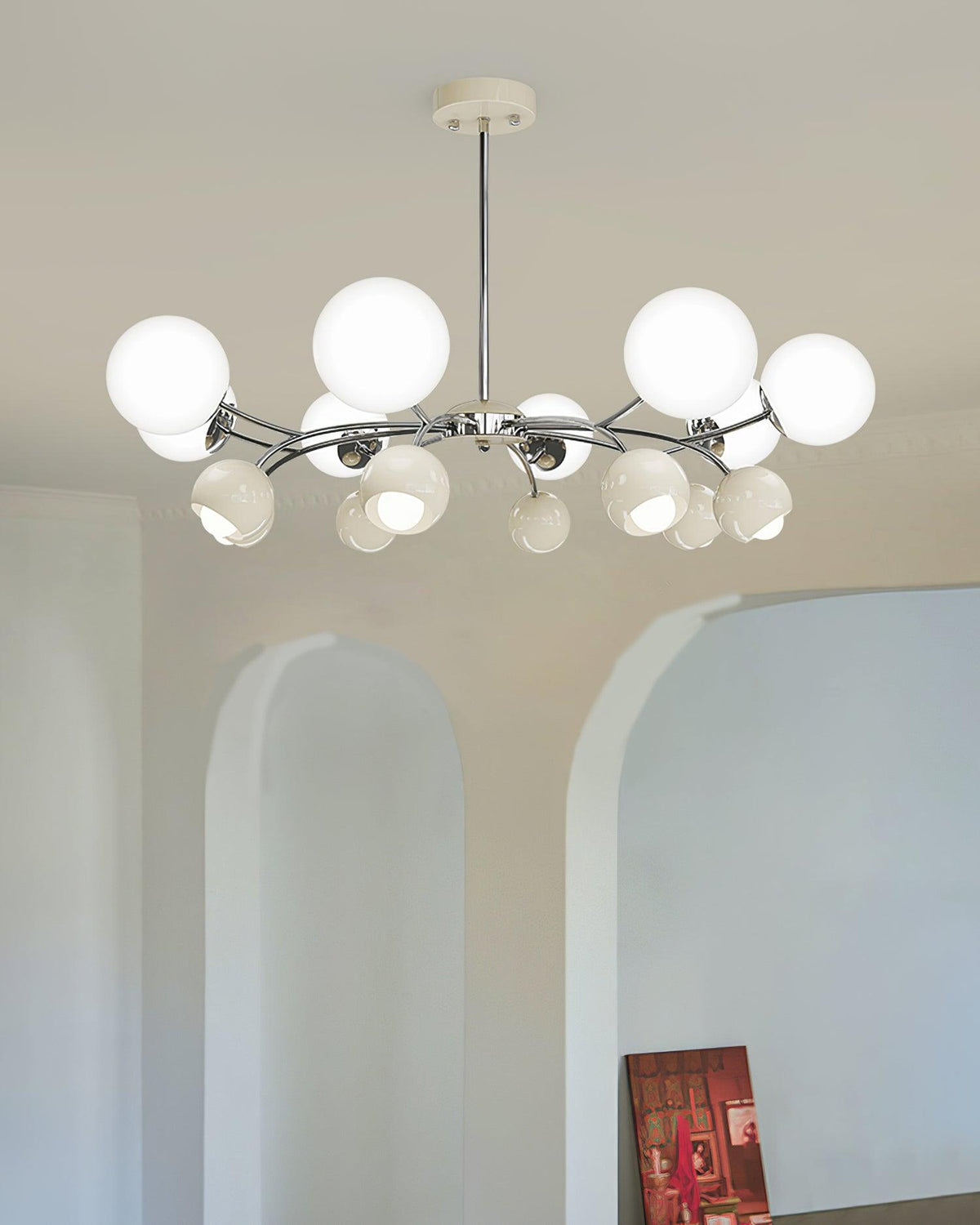 Eloria lampadario vetro Cupola Petalo minimalista Ambientale