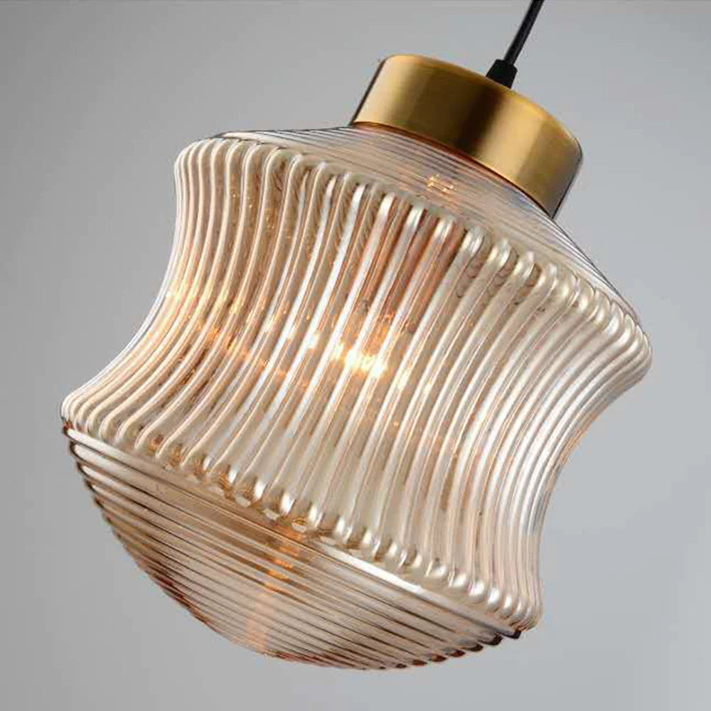 Valentina Moderne Metallo/Vetro Lampade a Sospensione Ambra/Grigio Soggiorno/Ristorante
