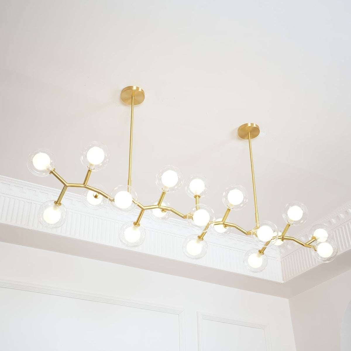 Ivexin Branch lampada a sospensione in ottone
