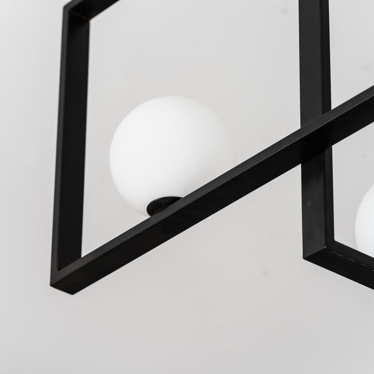 Veliiel lampadario Mondrian Geometrico in vetro e ottone moderno