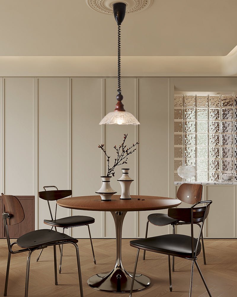 Nydoreth Elegance vintage Art lampada a sospensione in legno