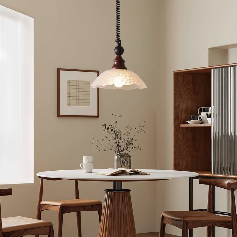 Nydoreth Elegance vintage Art lampada a sospensione in legno