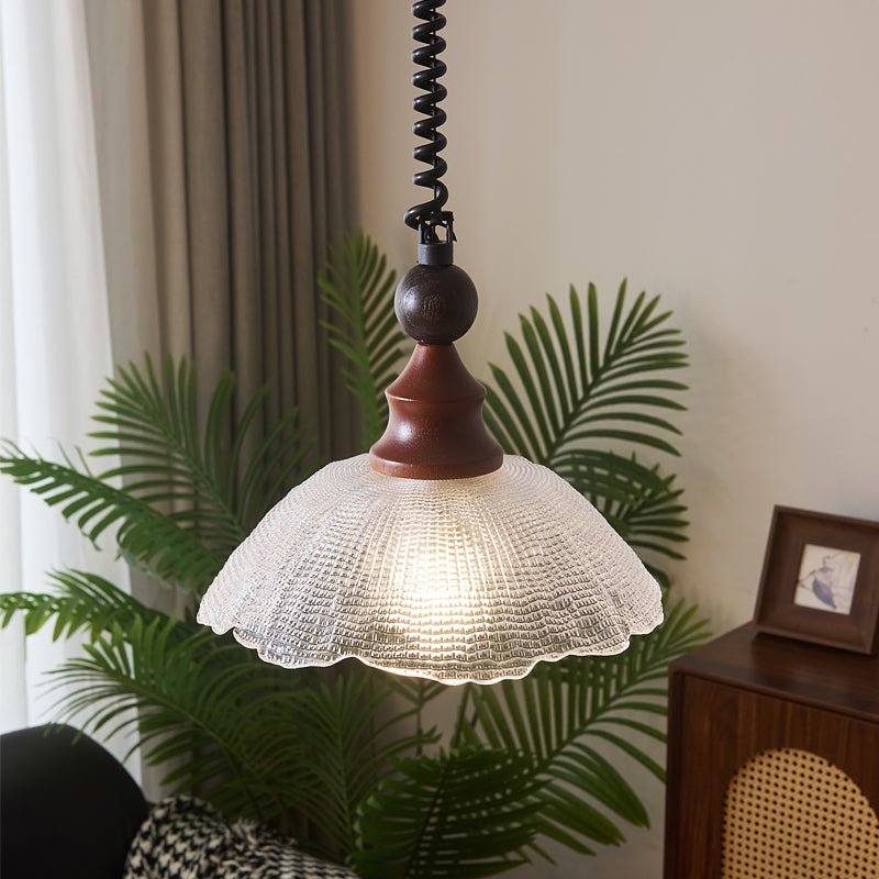 Nydoreth Elegance vintage Art lampada a sospensione in legno