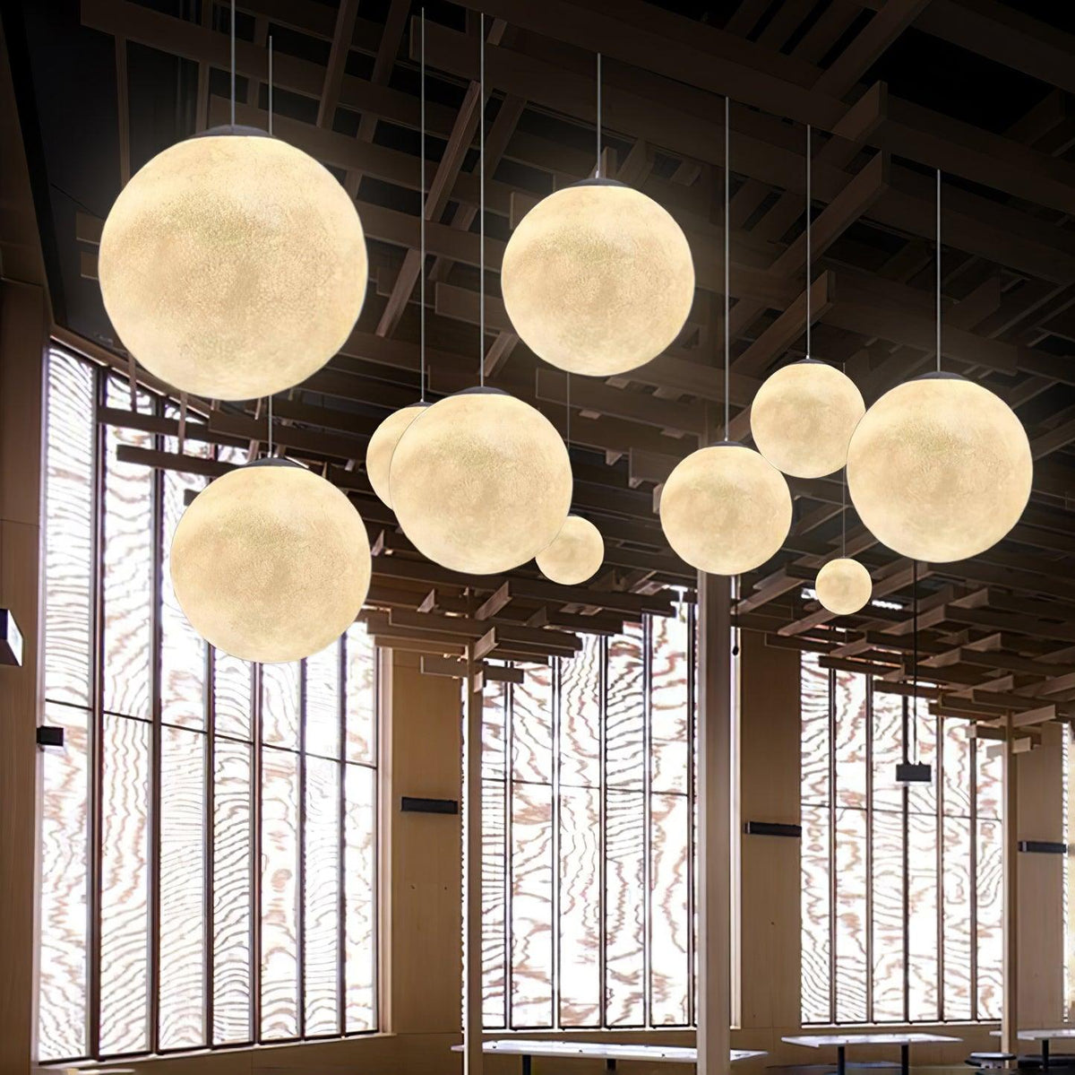 Miralaine lampada a sospensione a Forma di Luna per soggiorno