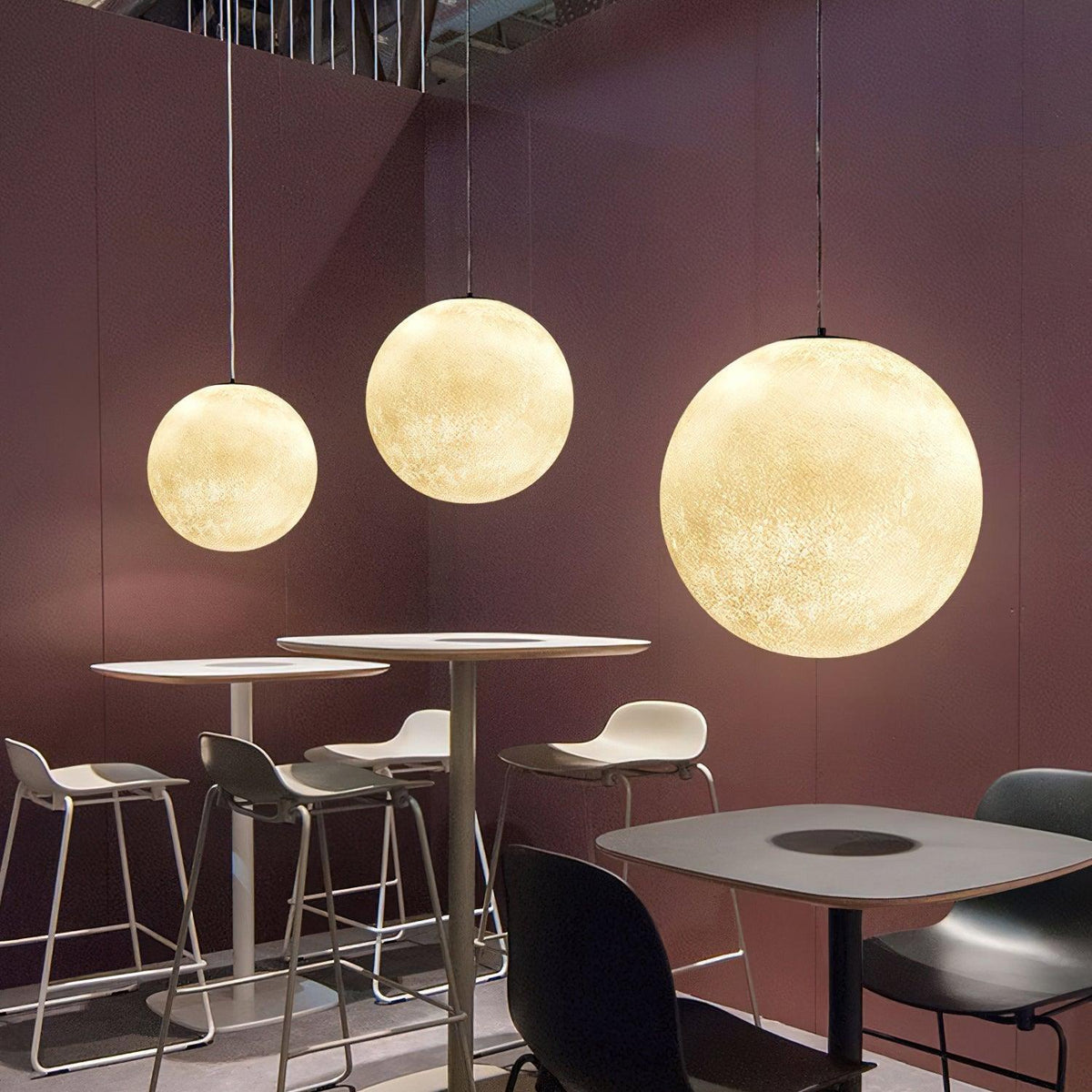 Miralaine lampada a sospensione a Forma di Luna per soggiorno