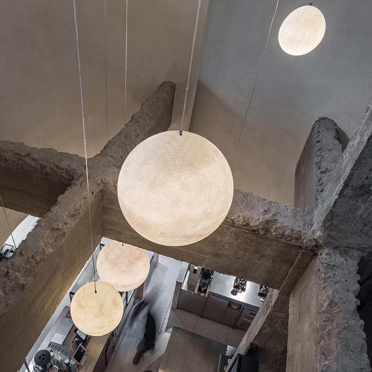 Miralaine lampada a sospensione a Forma di Luna per soggiorno