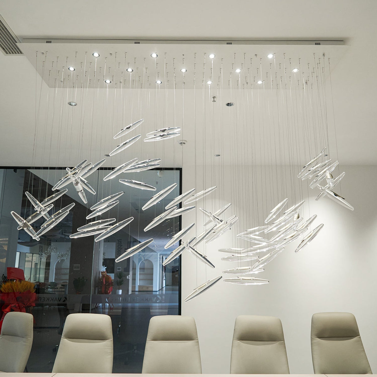 Hylor lampadario Luxury Moonlight Whispers in vetro