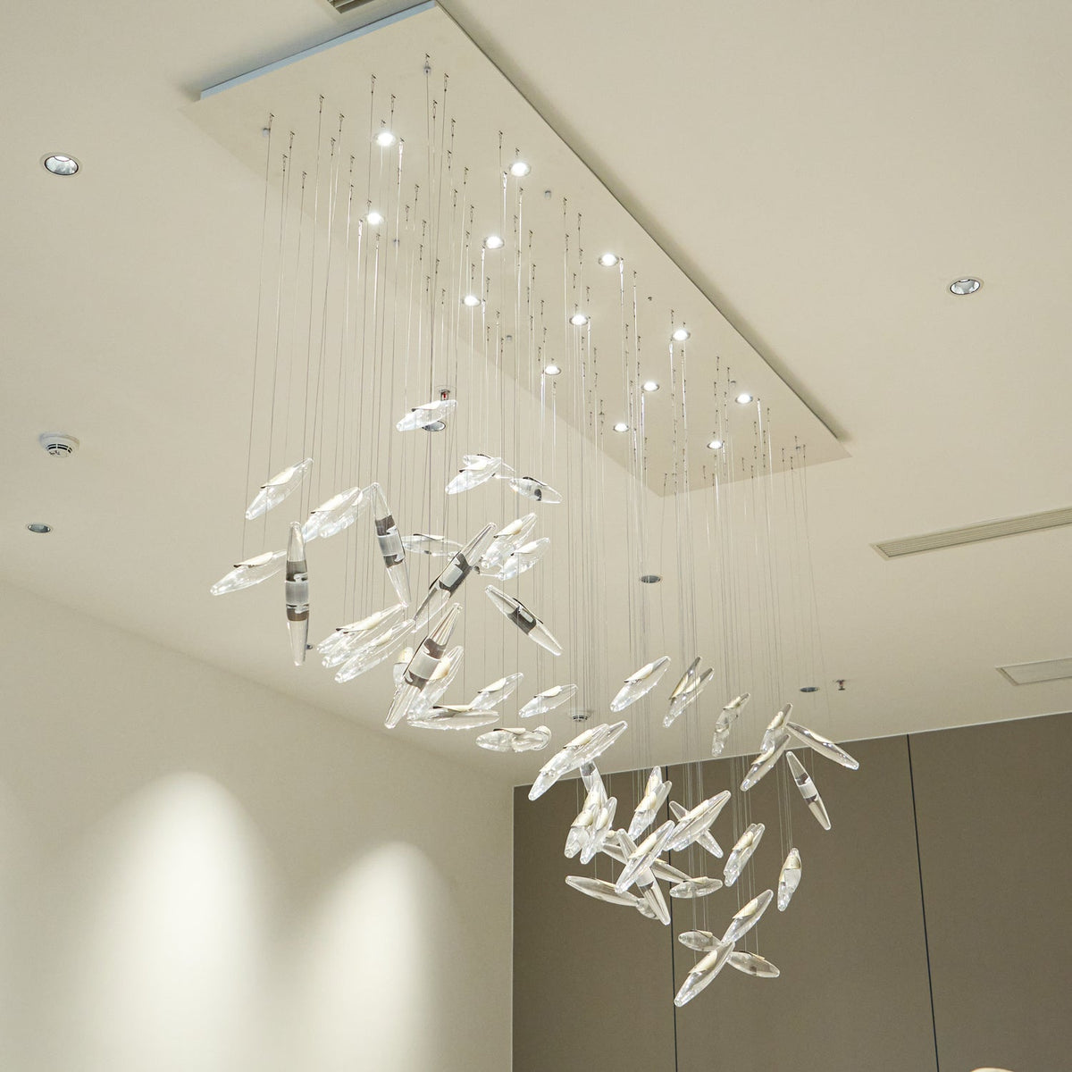 Hylor lampadario Luxury Moonlight Whispers in vetro