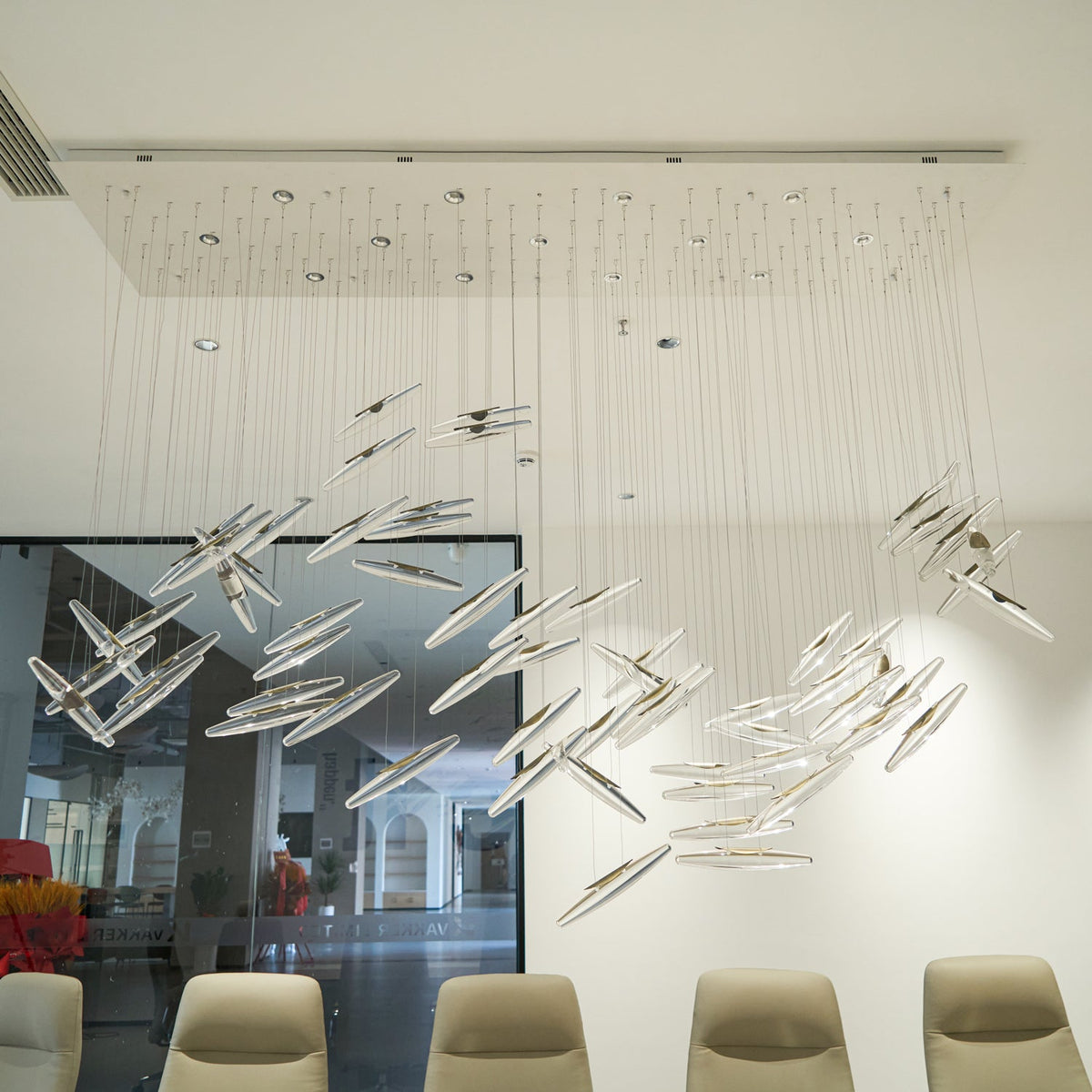 Hylor lampadario Luxury Moonlight Whispers in vetro