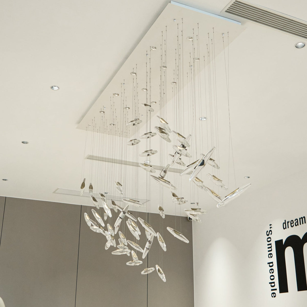 Hylor lampadario Luxury Moonlight Whispers in vetro