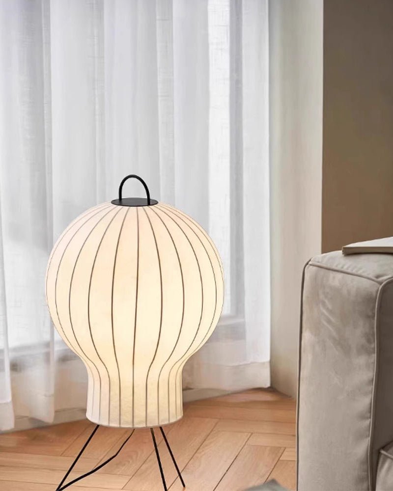 Balloon lampada da terra minimalista in Seta a globo