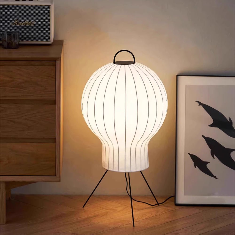 Balloon lampada da terra minimalista in Seta a globo