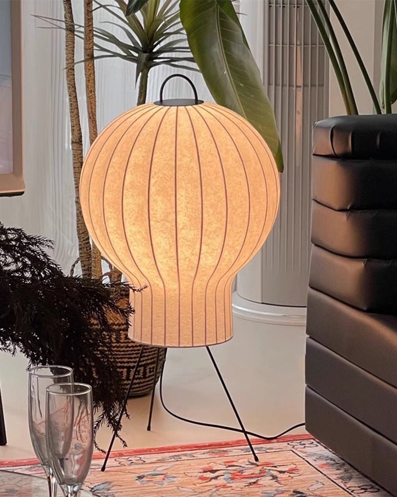 Balloon lampada da terra minimalista in Seta a globo