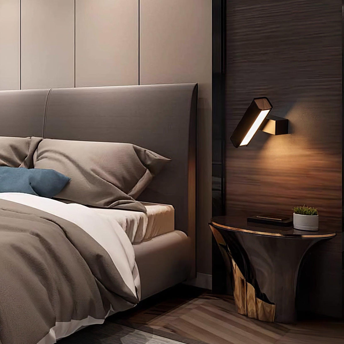 Lampada da parete regolabile in alluminio per camera da letto e soggiorno