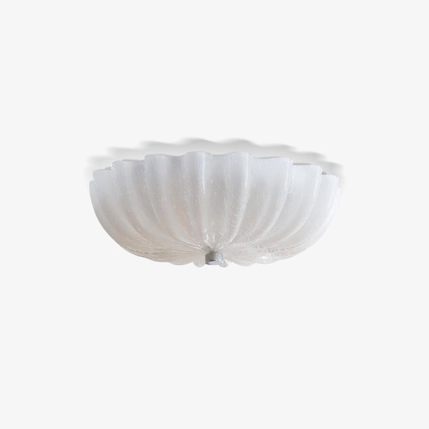 Urelis plafoniera vetro Soffiato Murano Forma Conchiglia