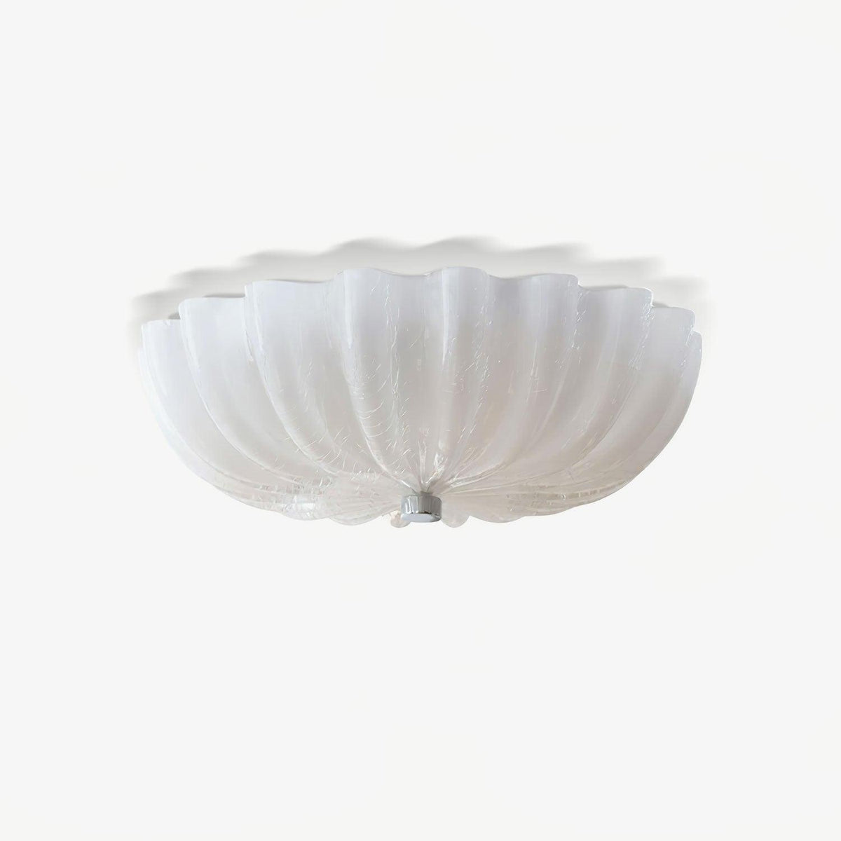 Urelis plafoniera vetro Soffiato Murano Forma Conchiglia
