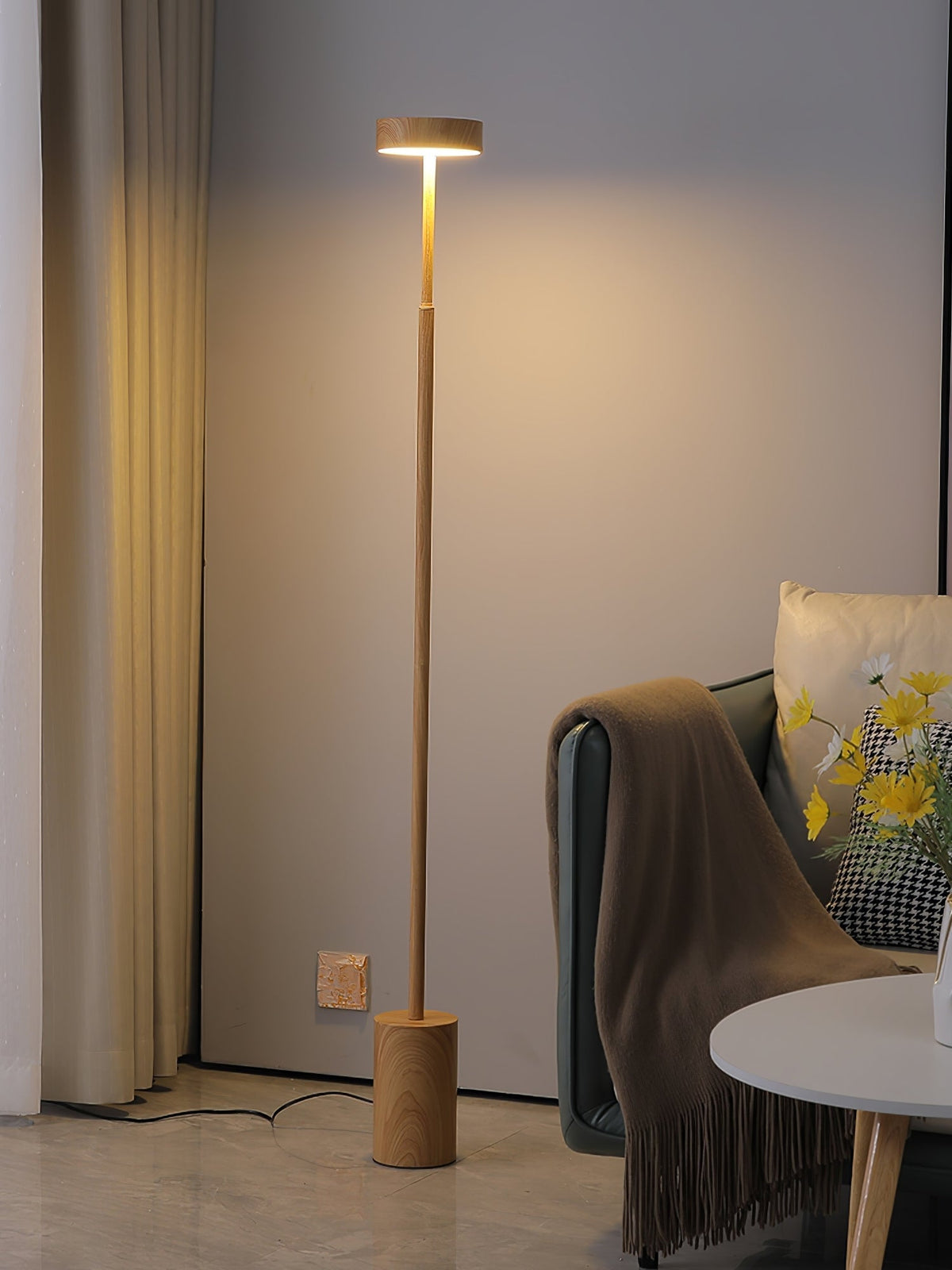 Circa lampada da terra minimalista Girevole