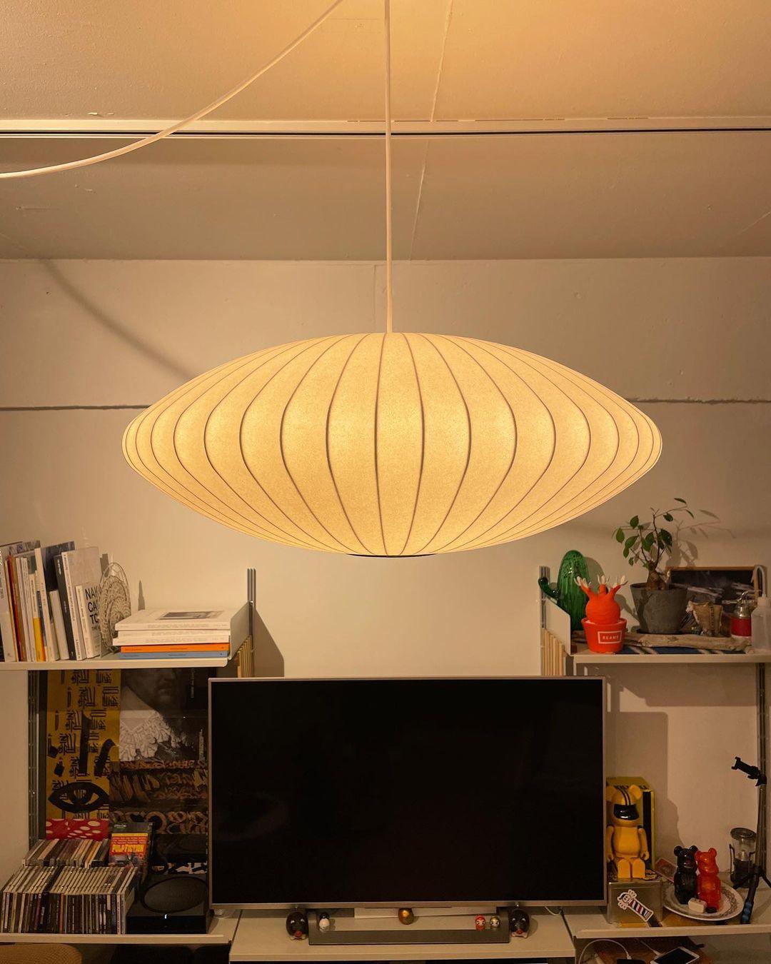 Elaeniella lampada a sospensione Bubble Geometric a globo