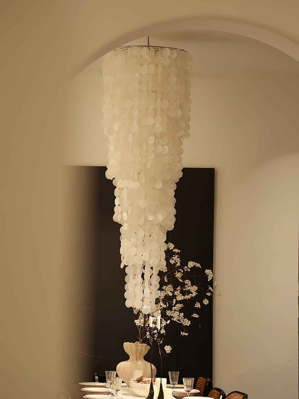 Eloryra lampadario a Cascata Guscio