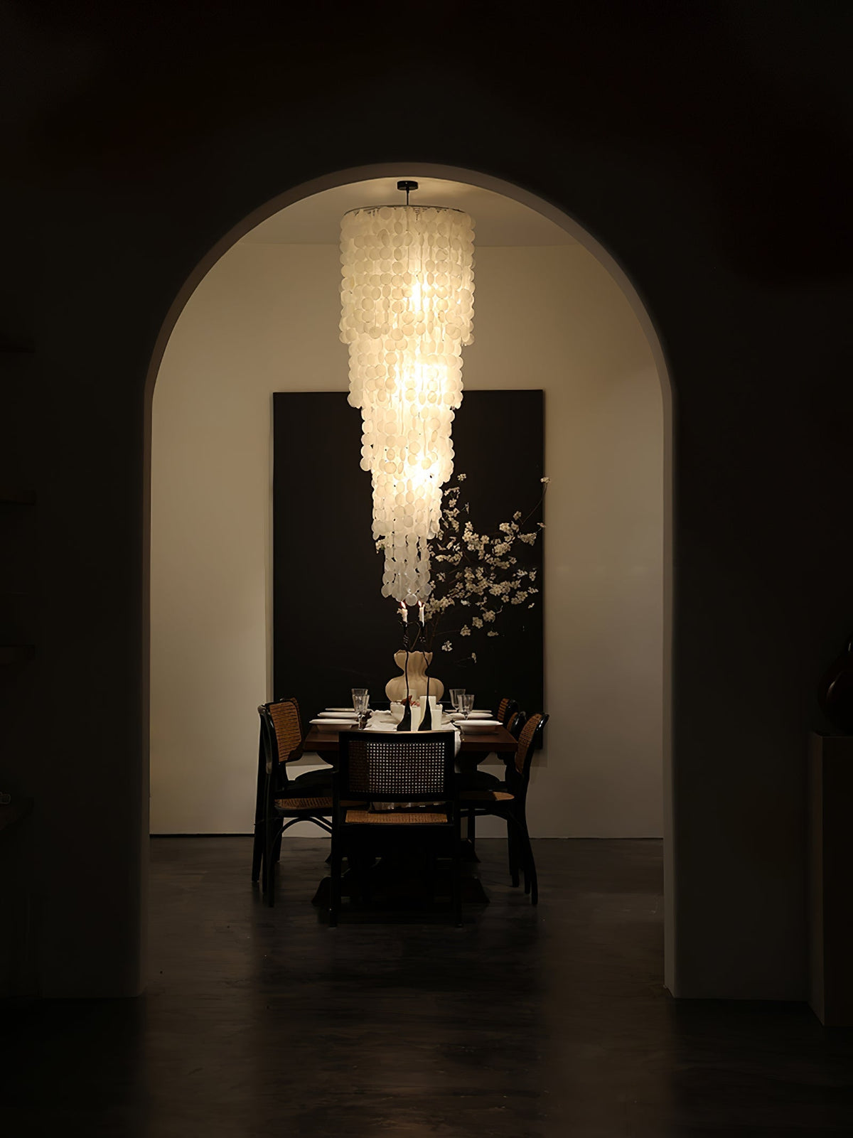Eloryra lampadario a Cascata Guscio