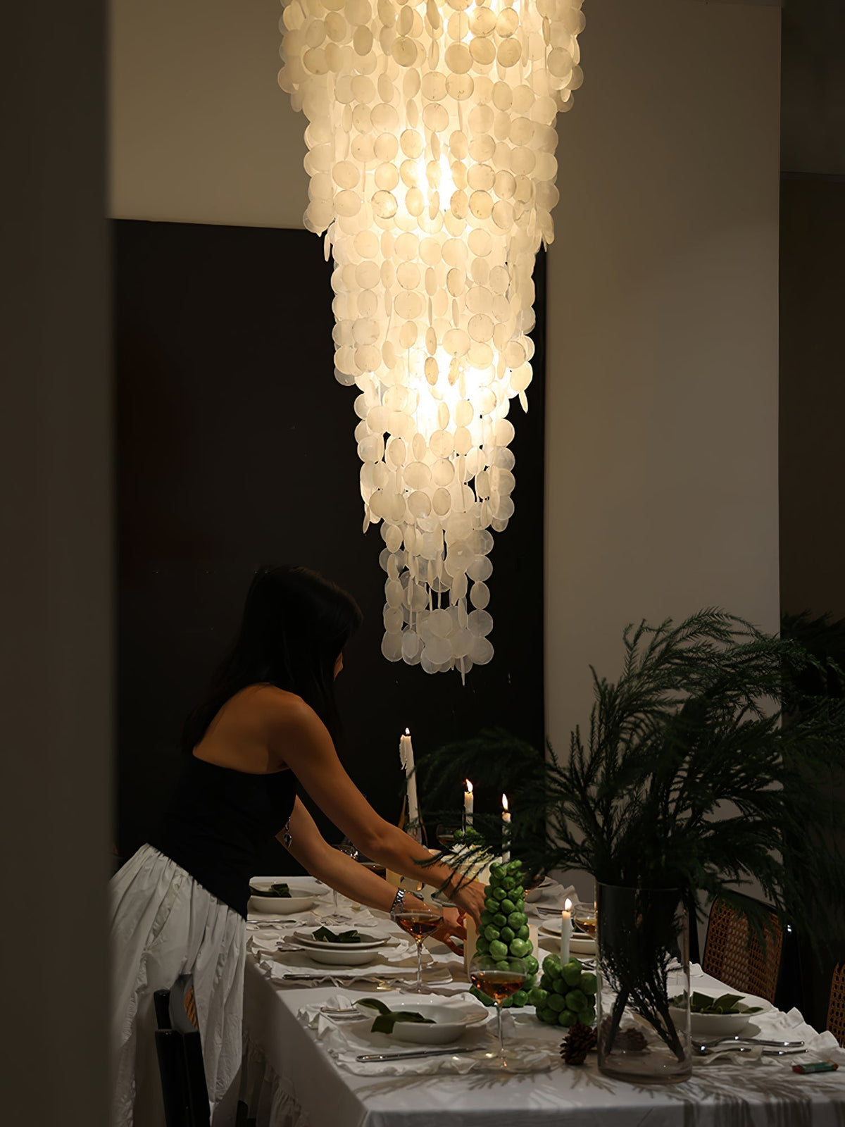 Eloryra lampadario a Cascata Guscio