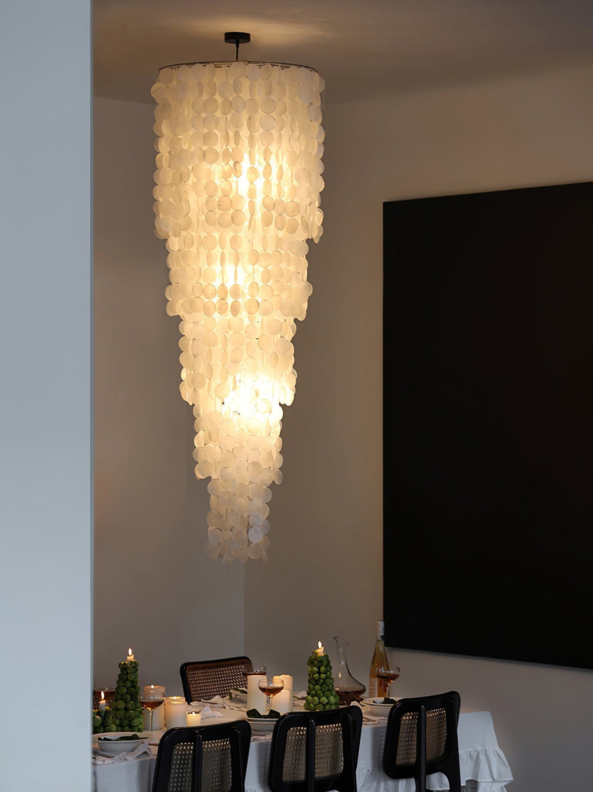 Eloryra lampadario a Cascata Guscio