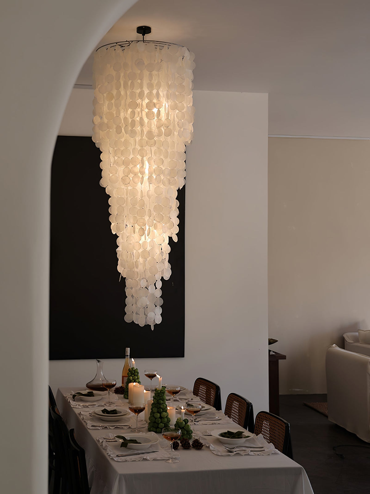 Eloryra lampadario a Cascata Guscio