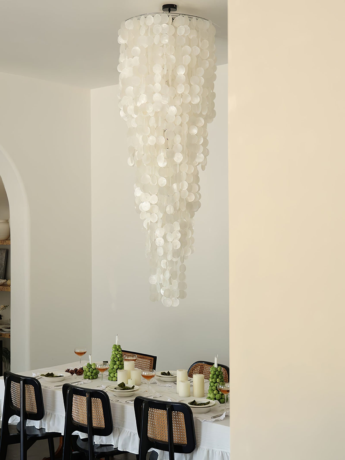 Eloryra lampadario a Cascata Guscio