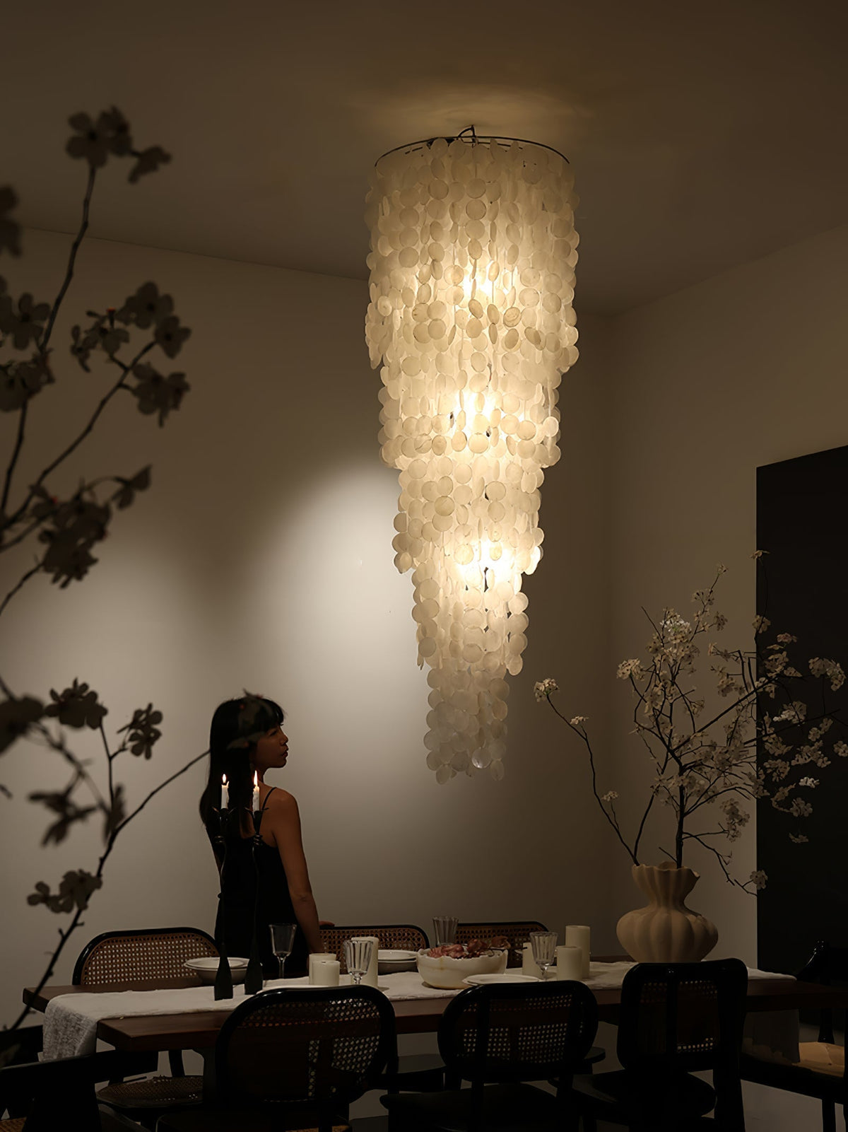 Eloryra lampadario a Cascata Guscio