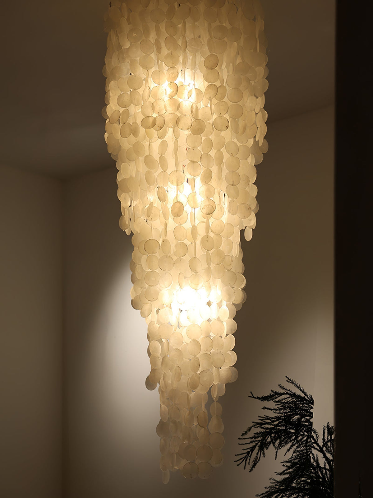 Eloryra lampadario a Cascata Guscio
