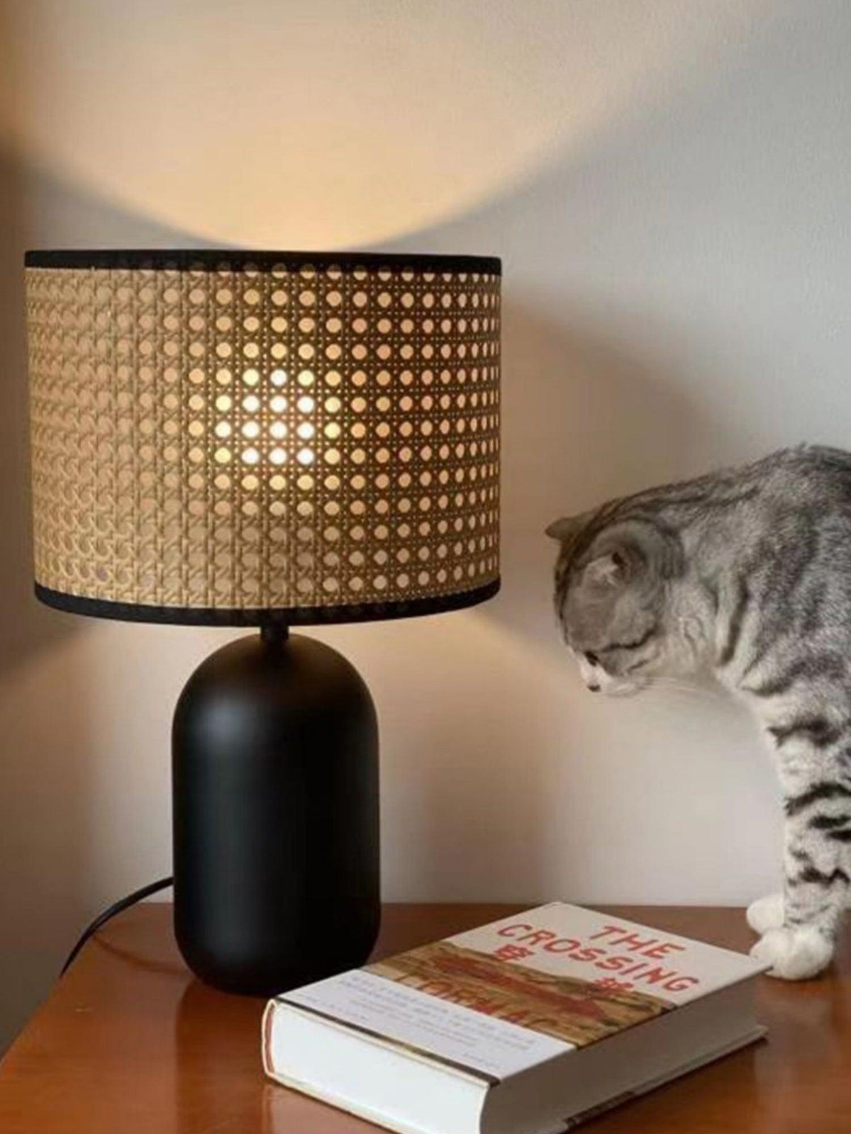 Ravarielle lampada da tavolo moderna in bambù