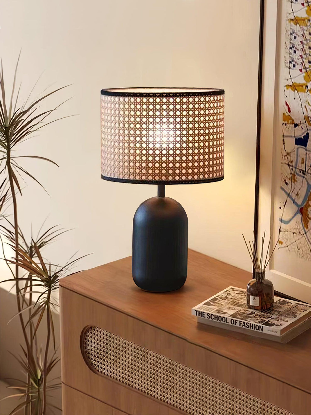 Ravarielle lampada da tavolo moderna in bambù