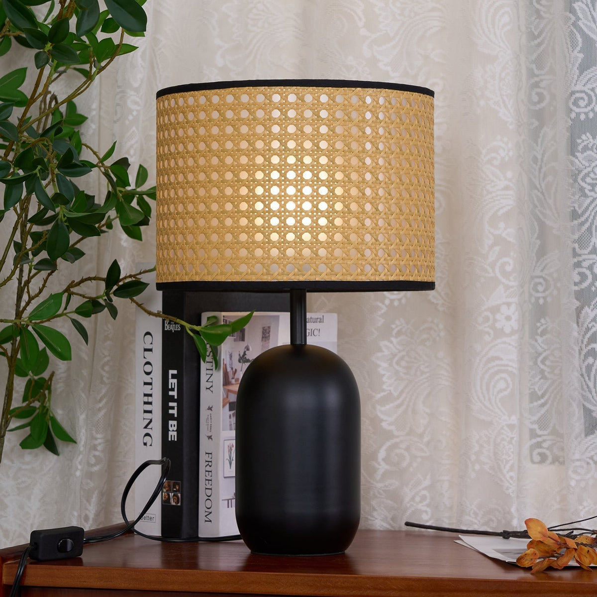 Ravarielle lampada da tavolo moderna in bambù