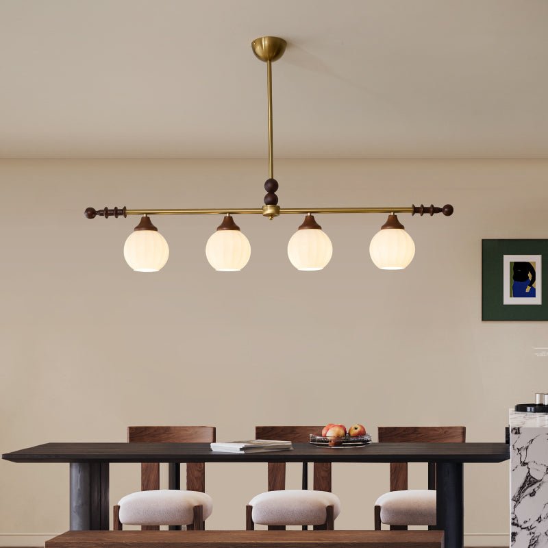 Codoriel lampada a sospensione in legno e vetro con Design Tradizionale