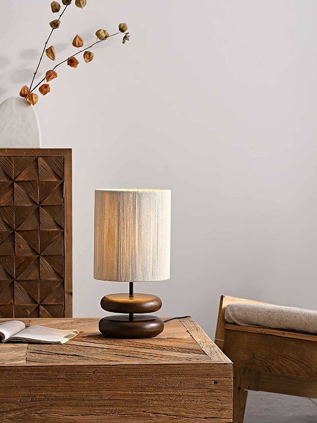 Morgan lampada da tavolo in legno minimalista