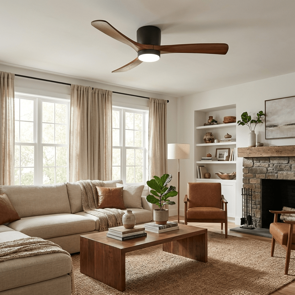 Elaerine ventilatore da soffitto con luce