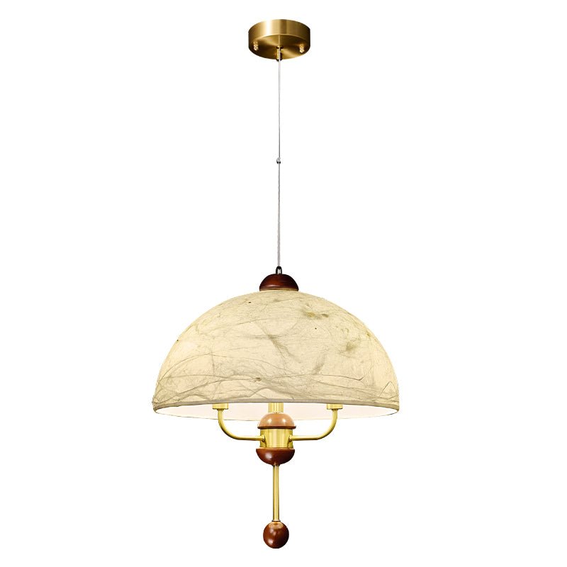 Varaeia Eleganza vintage in tessuto e legno lampada a sospensione